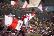 17 July 2016; Tyrone flags during the Ulster GAA Football Senior Championship Final match between Donegal and Tyrone at St Tiernach's Park in Clones, Co Monaghan. Photo by Philip Fitzpatrick/Sportsfile