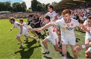 17 July 2016; The Tyrone bench errupts at the final whistle in the Ulster GAA Football Senior Championship Final match between Donegal and Tyrone at St Tiernach's Park in Clones, Co Monaghan. Photo by Oliver McVeigh/Sportsfile