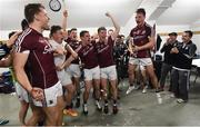 17 July 2016; Eoghan Kerin and his Galway team-mates celebrate following the Connacht GAA Football Senior Championship Final Replay match between Galway and Roscommon at Elverys MacHale Park in Castlebar, Co Mayo. Photo by Stephen McCarthy/Sportsfile