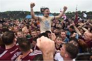 17 July 2016; Damien Comer of Galway celebrates his side's victory following the Connacht GAA Football Senior Championship Final Replay match between Galway and Roscommon at Elverys MacHale Park in Castlebar, Co Mayo. Photo by Stephen McCarthy/Sportsfile