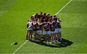 17 July 2016; The Westmeath huddle before the Leinster GAA Football Senior Championship Final match between Dublin and Westmeath at Croke Park in Dubin. Photo by Daire Brennan/Sportsfile