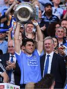 17 July 2016; Dublin's Bernard Brogan lifts the Delaney Cup after the Leinster GAA Football Senior Championship Final match between Dublin and Westmeath at Croke Park in Dubin. Photo by Ray McManus/Sportsfile