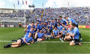 17 July 2016; Members of the Dublin squad celebrate in front of Hill 16 after the Leinster GAA Football Senior Championship Final match between Dublin and Westmeath at Croke Park in Dubin. Photo by Ray McManus/Sportsfile