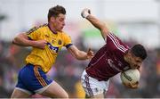 17 July 2016; Damien Comer of Galway in action against Niall McInerney of Roscommon during the Connacht GAA Football Senior Championship Final Replay match between Galway and Roscommon at Elverys MacHale Park in Castlebar, Co Mayo. Photo by Stephen McCarthy/Sportsfile