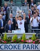 17 July 2016; Brian McLoughlin of Kildare lifting the Fr Larry Murray Cup after the Electric Ireland Leinster GAA Football Minor Championship Final match between Laois and Kildare at Croke Park in Dubin. Photo by Eóin Noonan/Sportsfile