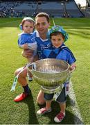 17 July 2016; Dean Rock with Eli Darcy and Luke Meechan and the Delaney Cup after the Leinster GAA Football Senior Championship Final match between Dublin and Westmeath at Croke Park in Dubin. Photo by Ray McManus/Sportsfile