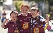 17 July 2016; Westmeath supporters, the Connaughtons, from Maryland, Co. Westmeath, left to right, Ruairi, aged 5, Éabha, aged 9, and DJ, aged 8, ahead of the Leinster GAA Football Senior Championship Final match between Dublin and Westmeath at Croke Park in Dubin. Photo by Daire Brennan/Sportsfile