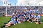 17 July 2016; The Dublin team after the Leinster GAA Football Senior Championship Final match between Dublin and Westmeath at Croke Park in Dubin. Photo by Eóin Noonan/Sportsfile