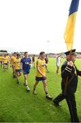 17 July 2016; Ciaráin Murtagh and his Roscommon team-mates during the pre-match parade prior to the Connacht GAA Football Senior Championship Final Replay match between Galway and Roscommon at Elverys MacHale Park in Castlebar, Co Mayo. Photo by Stephen McCarthy/Sportsfile