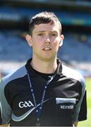 17 July 2016; Referee Barry Tiernan ahead of the Electric Ireland Leinster GAA Football Minor Championship Final match between Laois and Kildare at Croke Park in Dubin. Photo by Ray McManus/Sportsfile