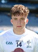 17 July 2016; Kildare captain Brian McLoughlin prior to the Electric Ireland Leinster GAA Football Minor Championship Final match between Laois and Kildare at Croke Park in Dubin. Photo by Ray McManus/Sportsfile