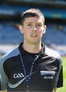 17 July 2016; Referee Barry Tiernan ahead of the Electric Ireland Leinster GAA Football Minor Championship Final match between Laois and Kildare at Croke Park in Dubin. Photo by Ray McManus/Sportsfile