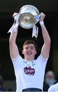 17 July 2016; David Marnell of Kildare lifts the Murray cup after the Electric Ireland Leinster GAA Football Minor Championship Final match between Laois and Kildare at Croke Park in Dubin. Photo by Ray McManus/Sportsfile
