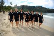 8 September 2010; Republic of Ireland players relax at Maracas Bay ahead of their second group stage game of the FIFA U-17 Women’s World Cup, against Canada, on Thursday. Republic of Ireland at the FIFA U-17 Women’s World Cup - Wednesday 8th September, Maracas Bay, Port of Spain, Trinidad. Picture credit: Stephen McCarthy / SPORTSFILE
