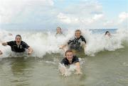 8 September 2010; Republic of Ireland players, from left, Jennifer Byrne, Harriet Scott, Aileen Gilroy, Grace Moloney and Claire Shine relax in the sea at Maracas Bay ahead of their second group stage game of the FIFA U-17 Women’s World Cup, against Canada, on Thursday. Republic of Ireland at the FIFA U-17 Women’s World Cup - Wednesday 8th September, Maracas Bay, Port of Spain, Trinidad. Picture credit: Stephen McCarthy / SPORTSFILE