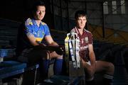 8 September 2010; Team captains Padraic Maher, Tipperary, and David Burke, Galway, met ahead of this weekend’s Bord Gáis Energy GAA Hurling U-21 All-Ireland Final between Galway and Tipperary. The match takes place at Semple Stadium at 7.00pm and will be preceded at 5.00pm by the Bord Gáis Energy GAA Hurling U-21 B All-Ireland Final between Kerry and Meath. Bord Gais Energy GAA Hurling Under 21 All-Ireland Championship Final Media Day, Semple Stadium, Thurles, Co. Tipperary. Picture credit: Matt Browne / SPORTSFILE