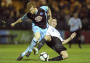 10 September 2010; Glen Fitzpatrick, Drogheda United, in action against Gary Breen, Dundalk. Airtricity League Premier Division, Drogheda United v Dundalk, United Park, Drogheda, Co. Louth. Photo by Sportsfile