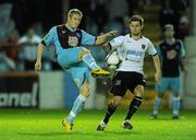 10 September 2010; Conor Sinnott, Drogheda United, in action against Stephen McDonnell, Dundalk. Airtricity League Premier Division, Drogheda United v Dundalk, United Park, Drogheda, Co. Louth. Photo by Sportsfile