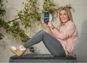 19 July 2016; Ciara McAnespie of Monaghan with The Croke Park Player of the Month for May. The Croke Park Hotel, Jones Road, Dublin. Photo by Cody Glenn/Sportsfile