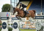 20 July 2016; Alexander Butler, Ireland, competing on Monastery Stud More Pleasure, during the Sports Ireland Classic at the Dublin Horse Show in the RDS, Ballsbridge, Dublin. Photo by Cody Glenn/Sportsfile