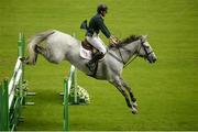 20 July 2016; Dermott Lennon, Ireland, competing on Gelvins Touch during the Speed Stakes at the Dublin Horse Show in the RDS, Ballsbridge, Dublin. Photo by Cody Glenn/Sportsfile