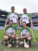 21 July 2016; Players, from left, Brendan Cummins, Tippeary, James McInerney, Clare, Darren Renehan, Dublin, and Colm Callanan, Galway, in attendance at the launch of the M. Donnelly GAA All-Ireland Poc Fada at Croke Park in Dublin. Photo by David Maher/Sportsfile