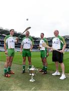 21 July 2016; Players, from left, James McInerney, Clare, Brendan Cummins, Tippeary, Colm Callanan, Galway, and Darren Renehan, Dublin, in attendance at the launch of the M. Donnelly GAA All-Ireland Poc Fada at Croke park in Dublin. Photo by David Maher/Sportsfile
