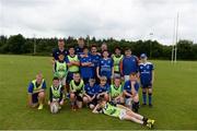 21 July 2016; Josh van der Flier, left, and Ross Molony of Leinster with participants during the Bank of Ireland Leinster Rugby Summer Camp at Portlaoise RFC in Portlaoise, Co. Laois. Photo by Daire Brennan/Sportsfile