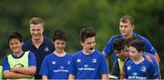 21 July 2016; Josh van der Flier, left, and Ross Molony of Leinster during the Bank of Ireland Leinster Rugby Summer Camp at Portlaoise RFC in Portlaoise, Co. Laois. Photo by Daire Brennan/Sportsfile
