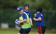 21 July 2016; Eoin Rooney, aged 10, from Mountmellick, Co. Laois, in action during the Bank of Ireland Leinster Rugby Summer Camp at Portlaoise RFC in Portlaoise, Co. Laois. Photo by Daire Brennan/Sportsfile