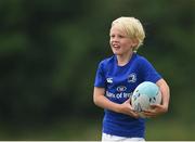 21 July 2016; Billy Cooper, aged 7, from Coolrain, Co. Laois, in action during the Bank of Ireland Leinster Rugby Summer Camp at Portlaoise RFC in Portlaoise, Co. Laois. Photo by Daire Brennan/Sportsfile