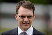 21 July 2016; Trainer Aidan O'Brien after he sent out Promise To Be True to win the Jockey Club Of Turkey Silver Flash Stakes during the Bulmers Evening Meeting at Leopardstown in Dublin. Photo by Brendan Moran/Sportsfile