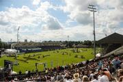 21 July 2016; A general view of the Main Arena during The Speed Derby at the Dublin Horse Show in the RDS, Ballsbridge, Dublin. Photo by Sam Barnes/Sportsfile