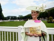 21 July 2016; Claire Murphy, from Tralee, Co Kerry, after winning the Best Dressed Lady at the Dublin Horse Show in the RDS, Ballsbridge, Dublin. Photo by Sam Barnes/Sportsfile
