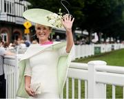 21 July 2016; Claire Murphy, from Tralee, Co Kerry, after winning the Best Dressed Lady at the Dublin Horse Show in the RDS, Ballsbridge, Dublin. Photo by Sam Barnes/Sportsfile