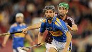 11 September 2010; Michael Heffernan, Tipperary, in action against David Burke, Galway. Bord Gais Energy GAA Hurling Under 21 All-Ireland Championship Final, Tipperary v Galway, Semple Stadium, Thurles, Co. Tipperary. Picture credit: Ray McManus / SPORTSFILE