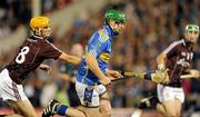 11 September 2010; John O'Dwyer, Tipperary, in action against Johnnie Coen, Galway. Bord Gais Energy GAA Hurling Under 21 All-Ireland Championship Final, Tipperary v Galway, Semple Stadium, Thurles, Co. Tipperary. Picture credit: Ray McManus / SPORTSFILE