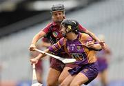 12 September 2010; Claire O'Connor, Wexford, in action against Veronica Curtin, Galway. Gala All-Ireland Senior Camogie Championship Final, Galway v Wexford, Croke Park, Dublin. Photo by Sportsfile