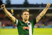 21 July 2016; Alan Bennett of Cork City celebrates after the UEFA Europa League Second Qualifying Round 2nd Leg match between Cork City and BK Hacken at Turner's Cross in Cork. Photo by Diarmuid Greene/Sportsfile