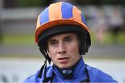 21 July 2016; Jockey Ryan Moore after winning the Japan Racing Association Tyros Stakes during the Bulmers Evening Meeting at Leopardstown in Dublin. Photo by Cody Glenn/Sportsfile