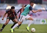 22 July 2016; Dean Jarvis of Derry City in action against  Roberto Lopes of Bohemians during the SSE Airtricity League Premier Division match between Bohemians and Derry City in Dalymount Park, Dublin. Photo by David Maher/Sportsfile