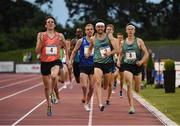 22 July 2016; Johnny Gregorek of USA, 4, on his way to winning The Morton Mile Behan & Ass.& CHS event, ahead of Kyle Merber of USA, 2, who finished second, and Colby Alexander of USA who finished third, at the AAI Morton Games in Morton Stadium, Santry, Dublin. Photo by Sam Barnes/Sportsfile