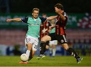 22 July 2016; Lucas Schubert of Derry City in action against Derek Pender of Bohemians during the SSE Airtricity League Premier Division match between Bohemians and Derry City in Dalymount Park, Dublin. Photo by Eóin Noonan/Sportsfile