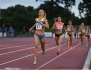 22 July 2016; Katie Mackey of USA on her way to winning the Women's Mile event at the AAI Morton Games in Morton Stadium, Santry, Dublin. Photo by Sam Barnes/Sportsfile
