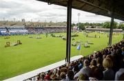 22 July 2016; A general view during the Furusiyya FEI Nations Cup presented by Longines at the Dublin Horse Show in the RDS, Ballsbridge, Dublin.  Photo by Cody Glenn/Sportsfile