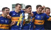 10 July 2016; Tipperary players celebrate following the Electric Ireland Munster GAA Minor Hurling Championship Final match between Limerick and Tipperary at Gaelic Grounds in Limerick. Photo by Stephen McCarthy/Sportsfile