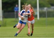 23 July 2016; Caoimhe McGrath of Waterford in action against Blaithin Mackin of Armagh during the TG4 Ladies Football All-Ireland Senior Championship Preliminary Round match between Armagh and Waterford at Conneff Park in Clane, Co Kildare. Photo by Eóin Noonan/Sportsfile