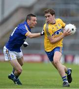 23 July 2016; Shane Hickey of Clare in action against David Murray of Roscommon during the GAA Football All-Ireland Senior Championship, Round 4A, game between Clare and Roscommon at Pearse Stadium in Salthill, Galway. Photo by Brendan Moran/Sportsfile