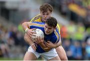 23 July 2016; Cian O'Dea of Clare in action against Ultan Harney of Roscommon during the GAA Football All-Ireland Senior Championship, Round 4A, game between Clare and Roscommon at Pearse Stadium in Salthill, Galway. Photo by Brendan Moran/Sportsfile