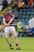 23 July 2016; Ronan Murphy of Galway scoring a point during the Electric Ireland GAA Hurling All-Ireland Minor Championship, Quarter-Final, game between Antrim and Galway at Kingspan Breffni Park in Co Cavan. Photo by Oliver McVeigh/Sportsfile